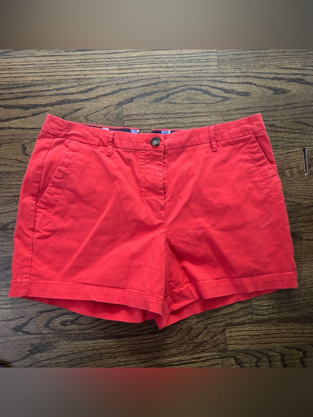 Boden Red Cotton Chino Women’s Shorts size 12